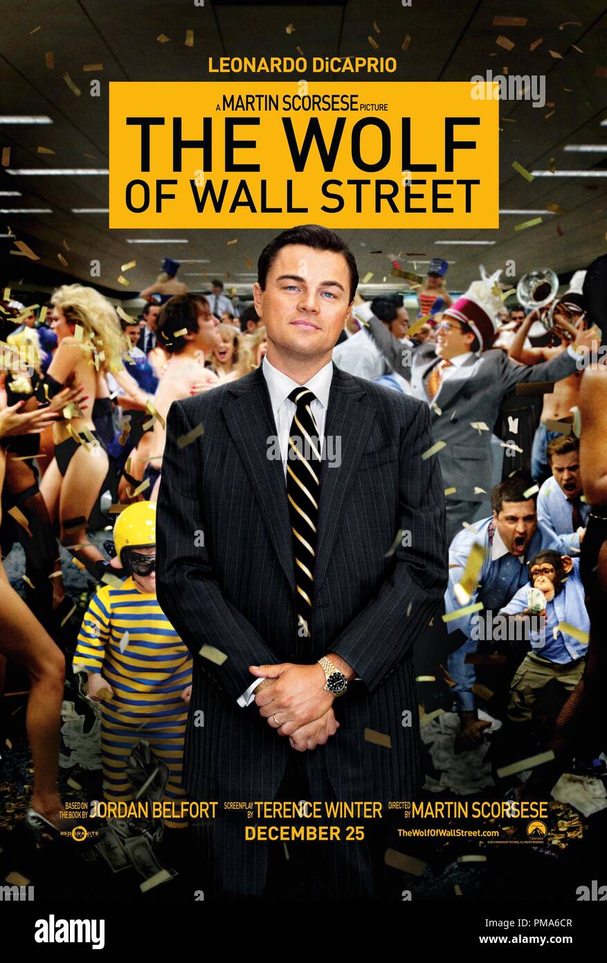 Le Loup De Wall Street Site Google Drive Leonardo DiCaprio joue Jordan Belfort DANS LE LOUP DE WALL STREET de  Paramount Pictures et photos de granit rouge. Poster Photo Stock - Alamy