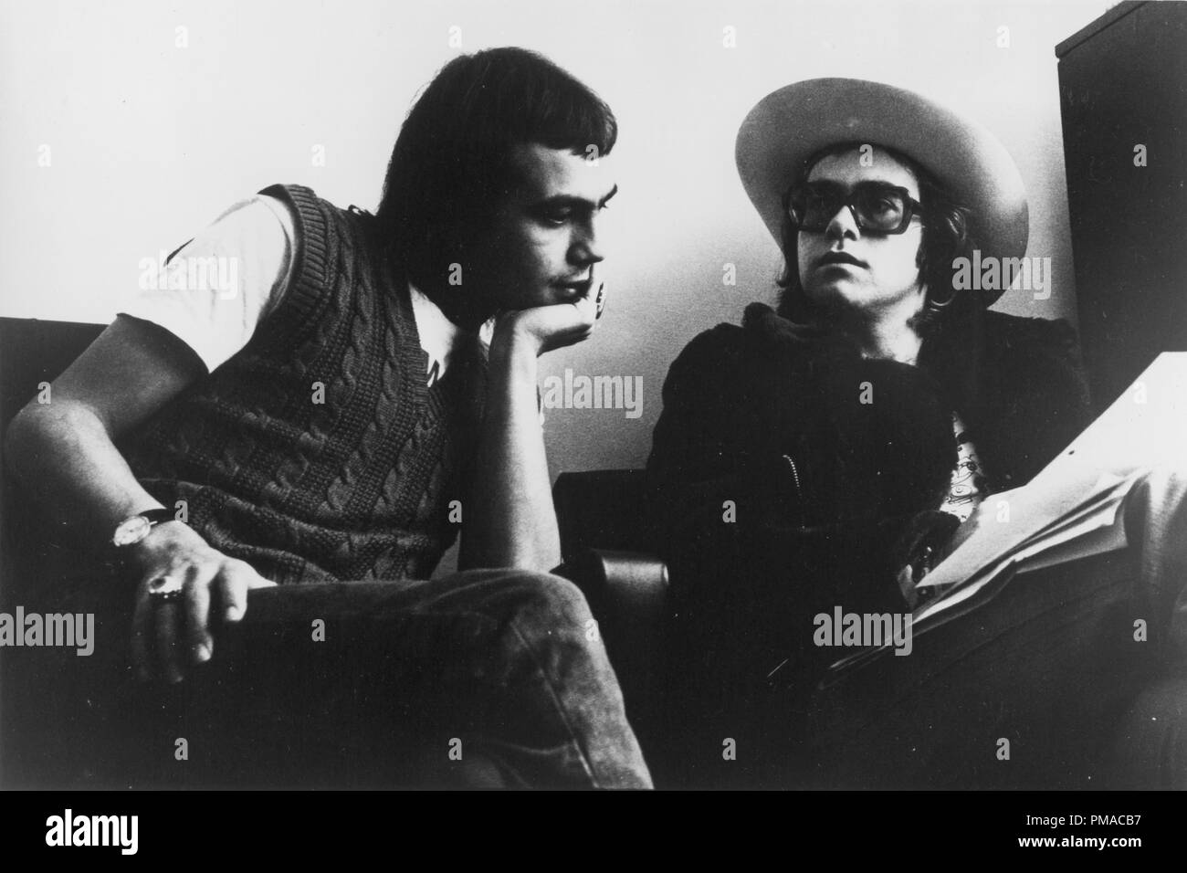 Elton John et Bernie Taupin, 1971 Universal City Records référence #  32368 113THA Banque D'Images