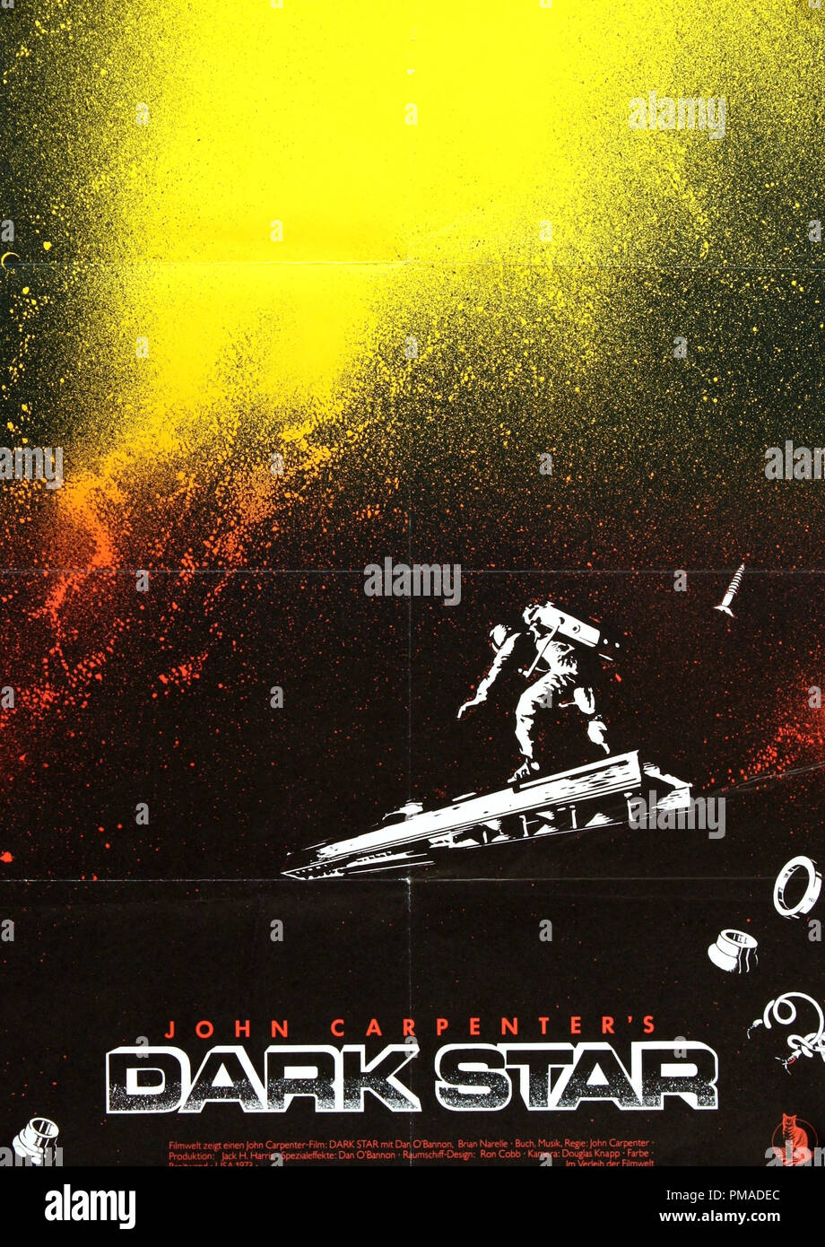 Dark Star - Affiche allemande 1974 Jack H. Harris de référence de dossier Entreprises 32509 108 THA Banque D'Images