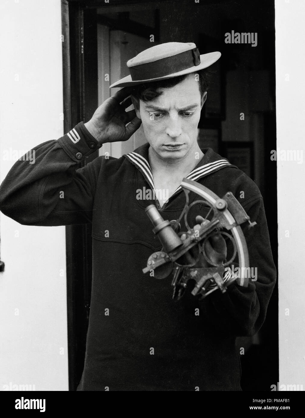 Comédien de cinéma muet, Buster Keaton "Le Navigator' 1924 MGM Référence de dossier #  32633 437THA Banque D'Images