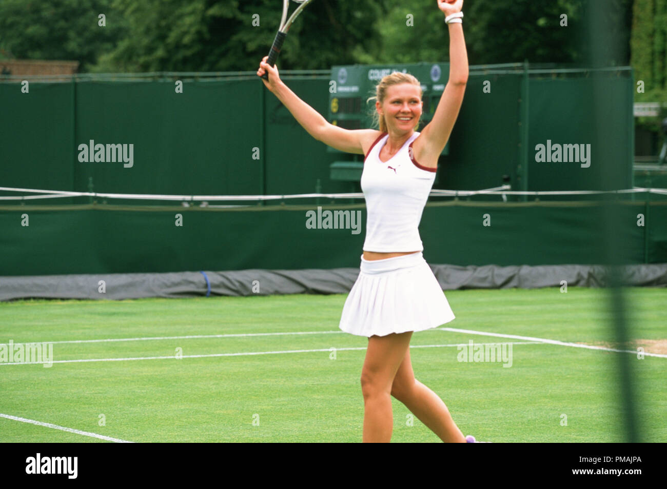 KIRSTEN DUNST comme Lizzie Bradbury au titre de travail Films comédie romantique Wimbledon. (2004) Banque D'Images