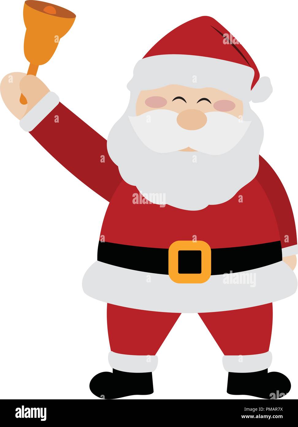 Caractère du Père Noël Illustration de Vecteur