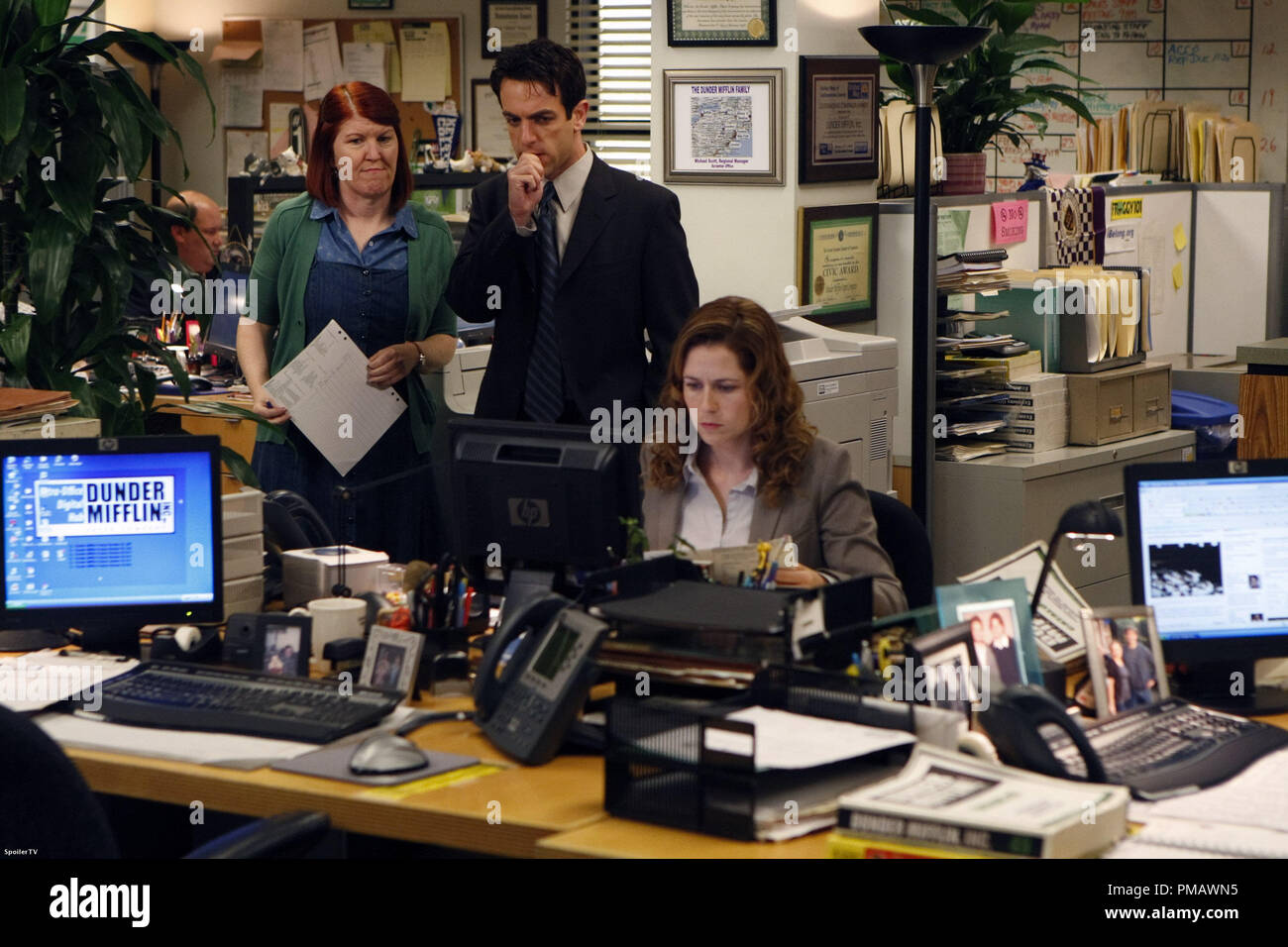 Le Bureau Saison 6 (2009 - 2010) Kate Flannery, B.J Novak, Jenna Fischer Banque D'Images