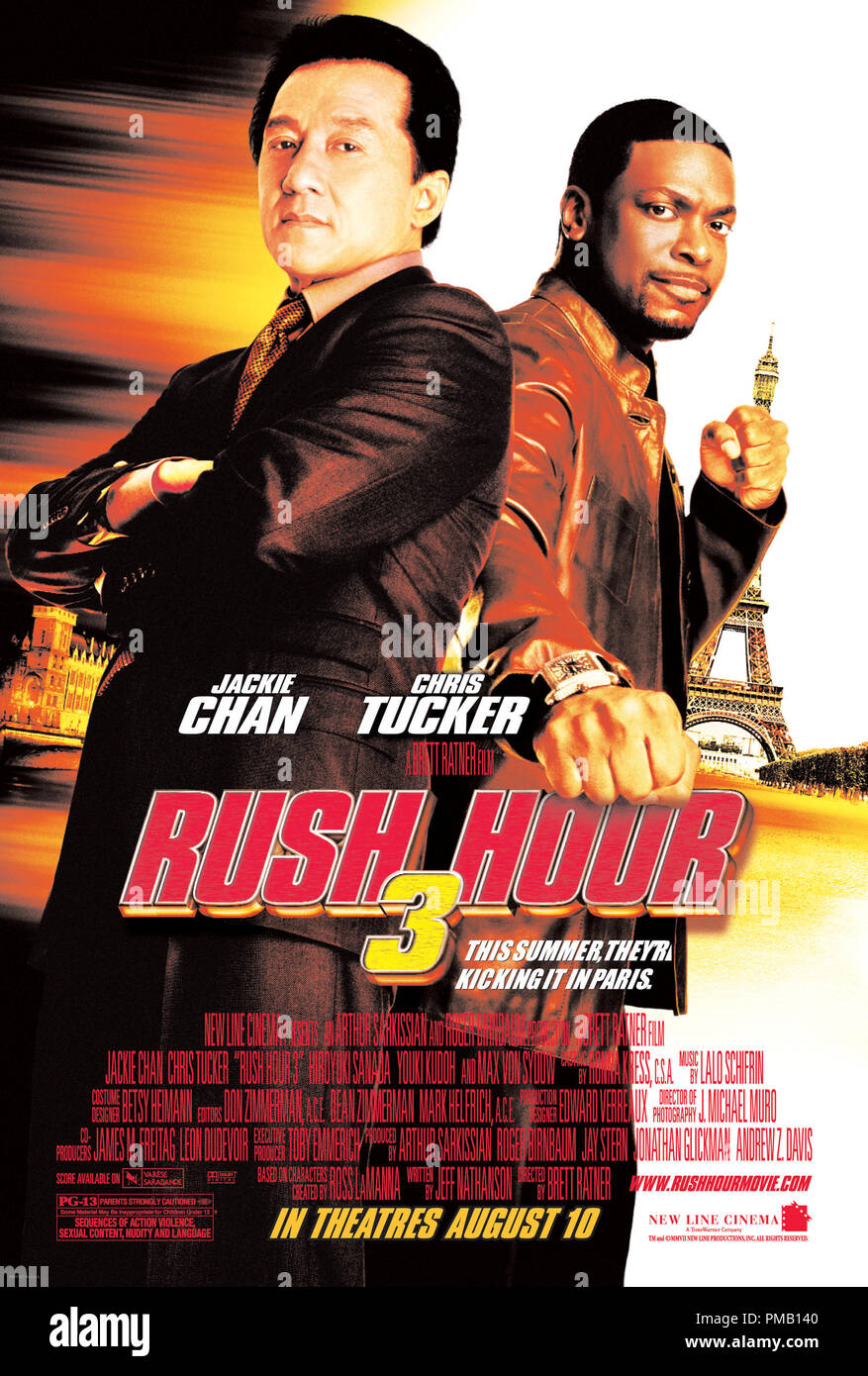 Film Jackie Chan Rush Hour 3 Jackie Chan (à gauche) et Chris Tucker (droite) dans New Line Cinema's  comédie d'action Rush Hour 3 - Poster "Rush Hour 3" (2007) New Line Cinema  Photo Stock - Alamy