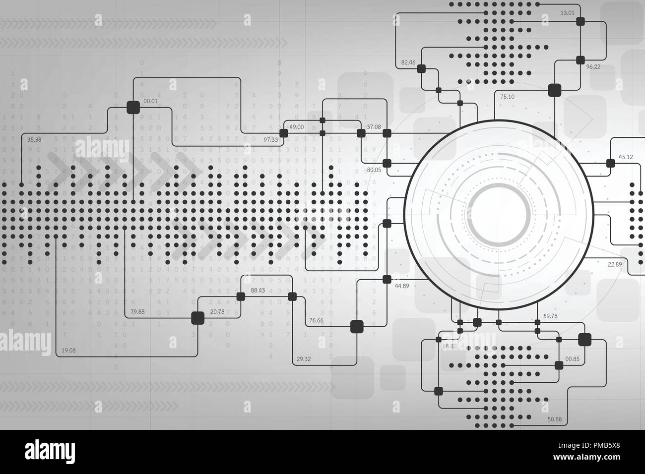 Vector la conception de circuits électroniques. Illustration de Vecteur