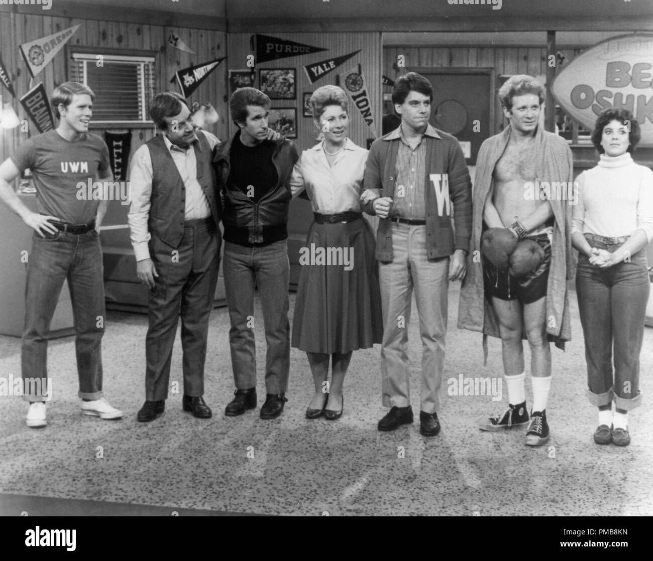 Photo Happy Days Réimpression – Signée Henry Winkler, Tom Bosley, Marion Ross – Neuf