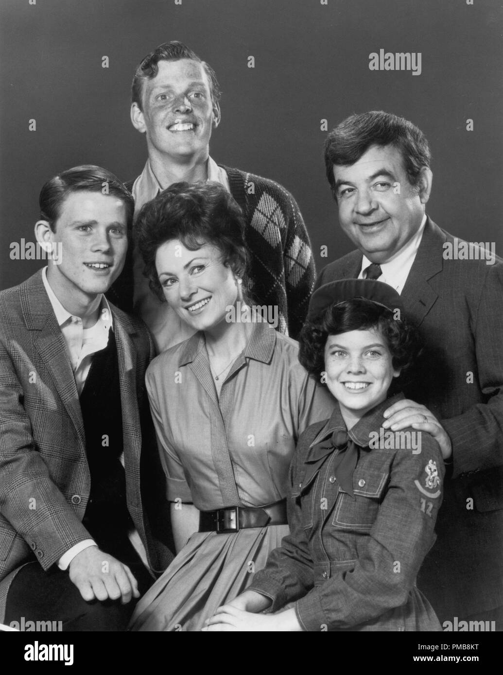 Ron Howard, Marion Ross, Tom Bosley, Erin Moran, Anson Williams 'Happy Days' (1974 - 1984) n° de référence de fichier ABC 32337 288 THA Banque D'Images