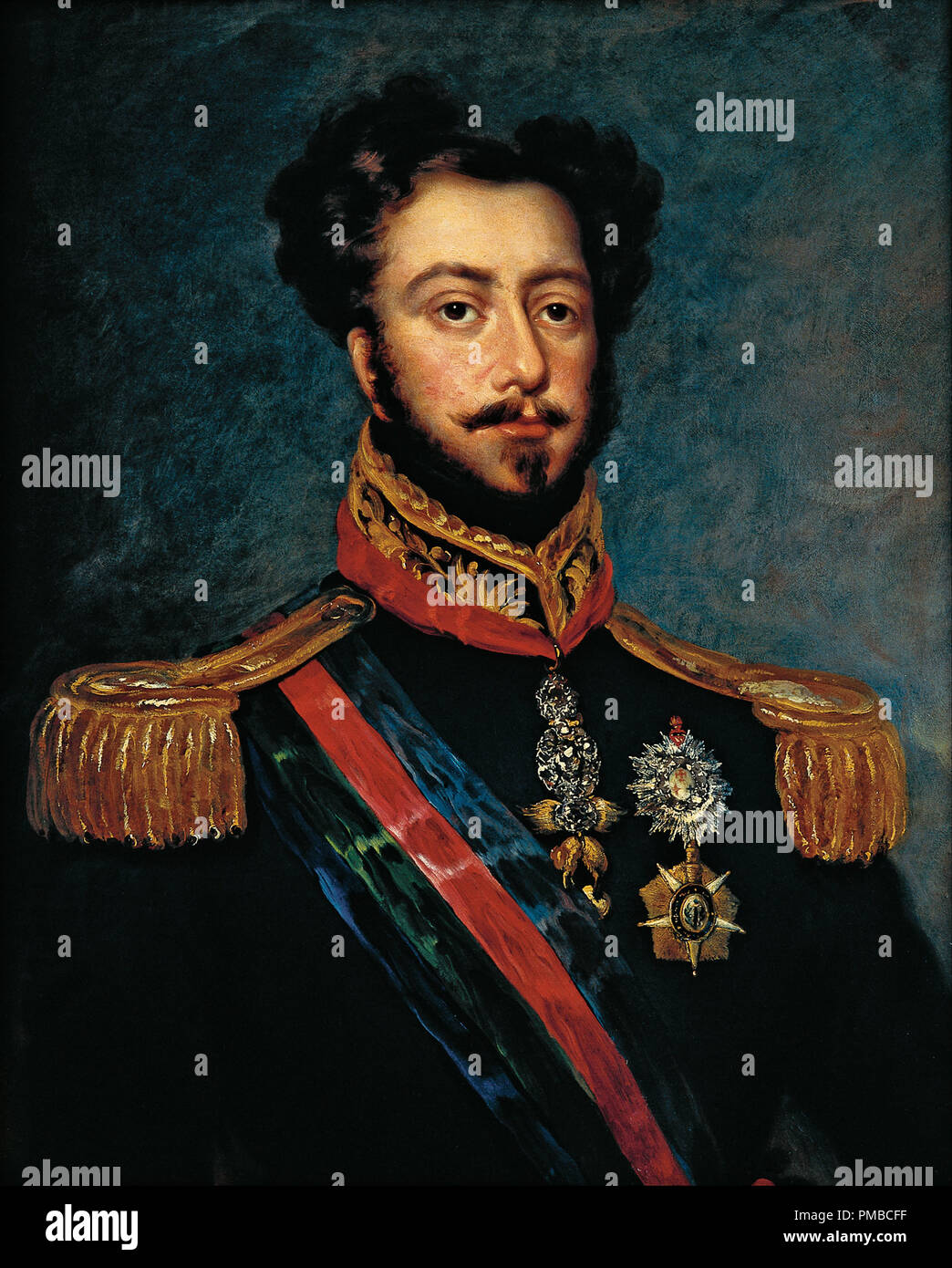 Portrait de Dom Pedro, duc de Bragança. Date/Période : Ca. 1835. La peinture. Huile sur toile. Auteur : Artiste non identifié, d'après John Simpson. Banque D'Images