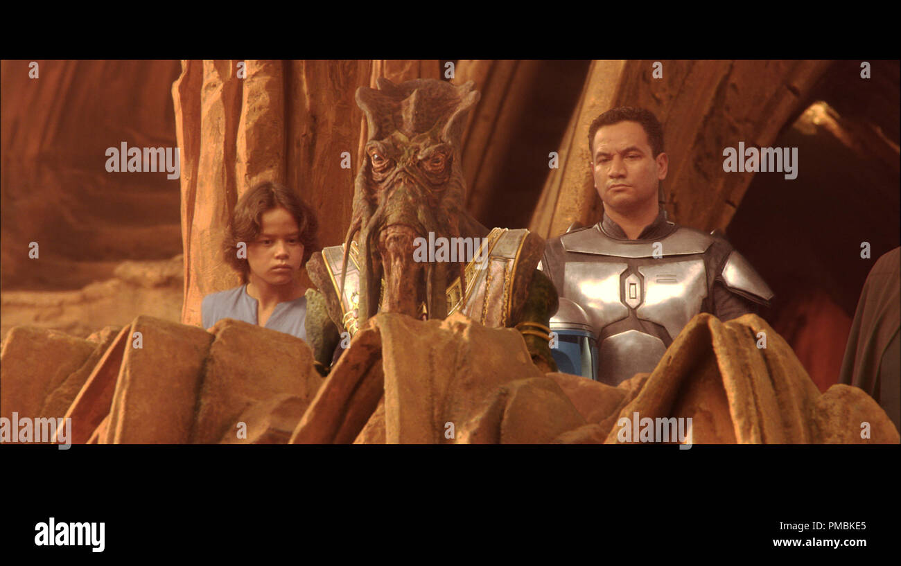 Daniel Logan, Temuera Morrison, 'Star Wars Episode II : l'Attaque des Clones' (2002) Banque D'Images