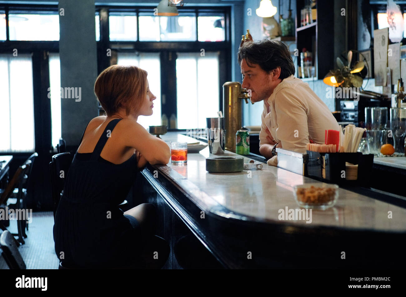 (L-R) JAMES MCAVOY et Jessica Chastain étoile DANS LA DISPARITION D'Eleanor Rigby Banque D'Images