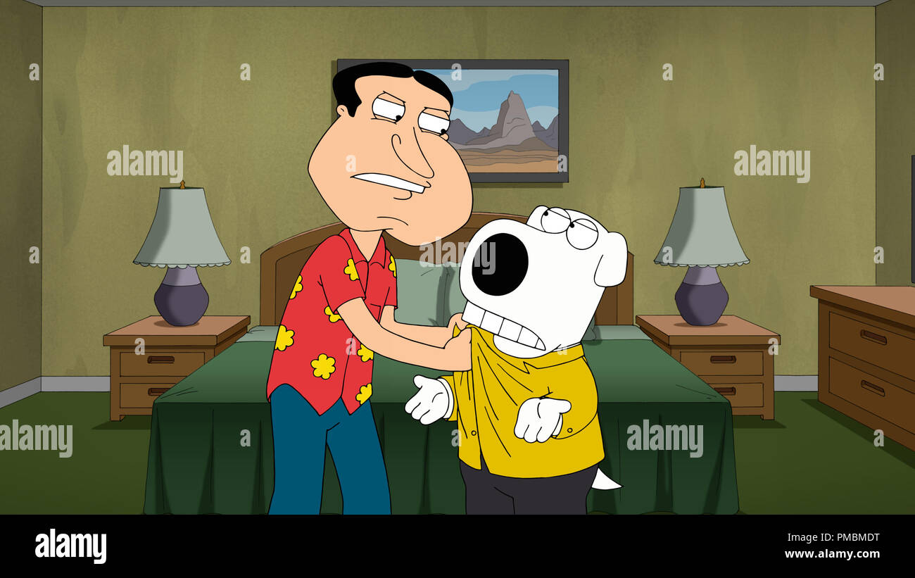 Glenn Quagmire, Brian Griffin, "Family Guy", saison 12 Banque D'Images