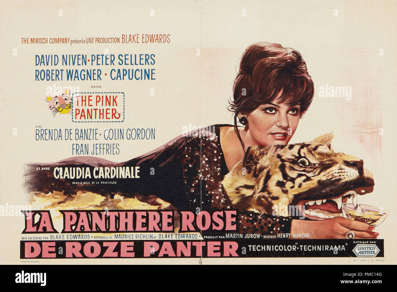 Panthere Rose Affiche Banque d'image et photos - Alamy