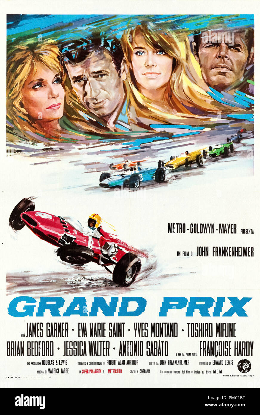 James Garner, Grand Prix (MGM, 1967). Référence de dossier Affiche