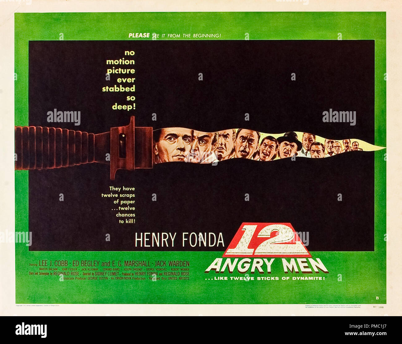 Henry Fonda, 12 hommes en colère (United Artists, 1957). Référence de dossier de carte Hall 33595 522THA Banque D'Images