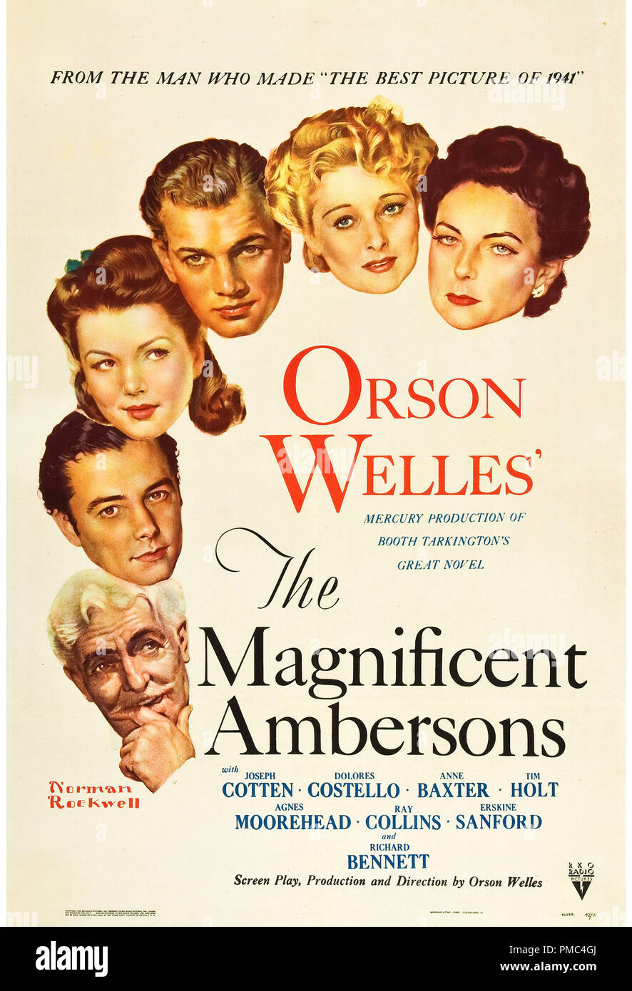 Joseph Arthur, le magnifique Ambersons (RKO, 1942). Référence de fichier affiche #  33595 764THA Banque D'Images