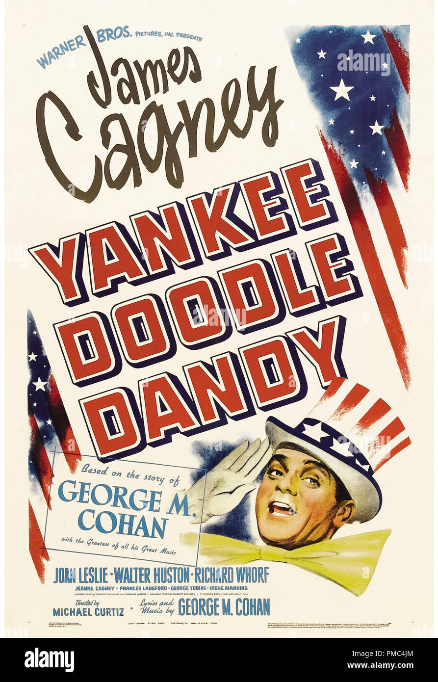 James Cagney, Yankee Doodle Dandy (Warner Brothers, 1942). Référence de fichier affiche #  33595 820THA Banque D'Images