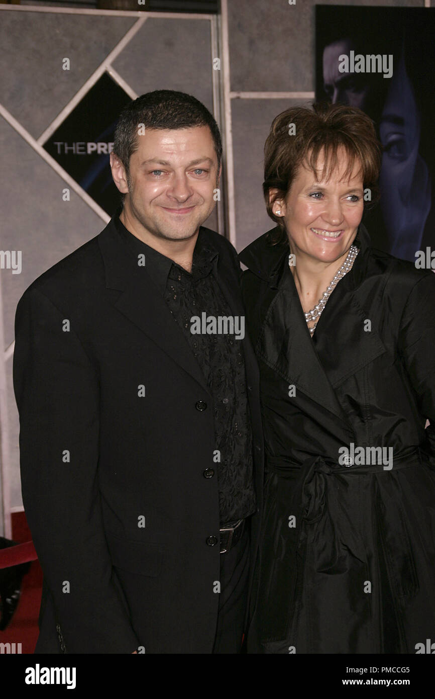 "Le Prestige" (Création) Andy Serkis, Lorraine Ashbourne 10-17-2006 / El Capitan Theatre / Hollywood, CA / Touchstone Pictures / Photo par Joseph Martinez - Tous droits réservés référence #  22838 0054PLX pour un usage éditorial uniquement - Banque D'Images