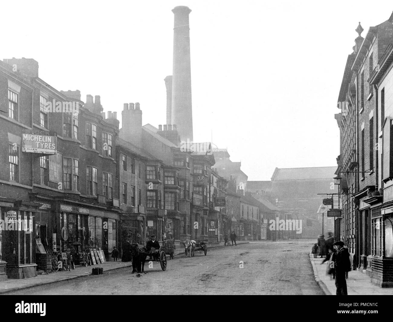 Bridge Street, Tadcaster, début des années 1900 Banque D'Images