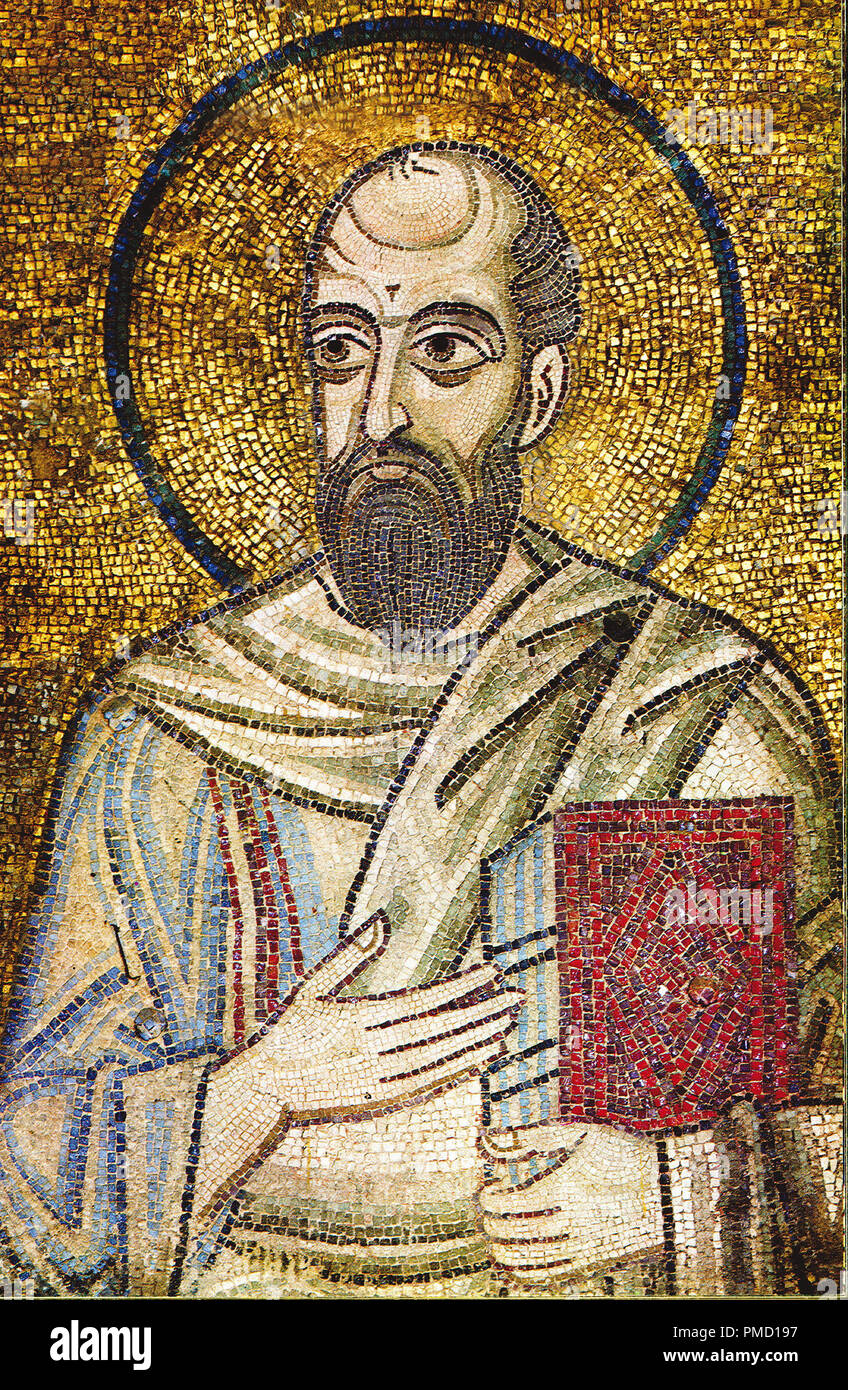 L'Apôtre Paul (détail). Date/période : 1000. Auteur : Inconnu. Maître byzantin. Banque D'Images