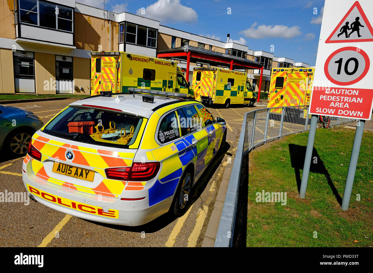 Queen Elizabeth Hospital, King's Lynn, Norfolk, Angleterre de l'ouest Banque D'Images