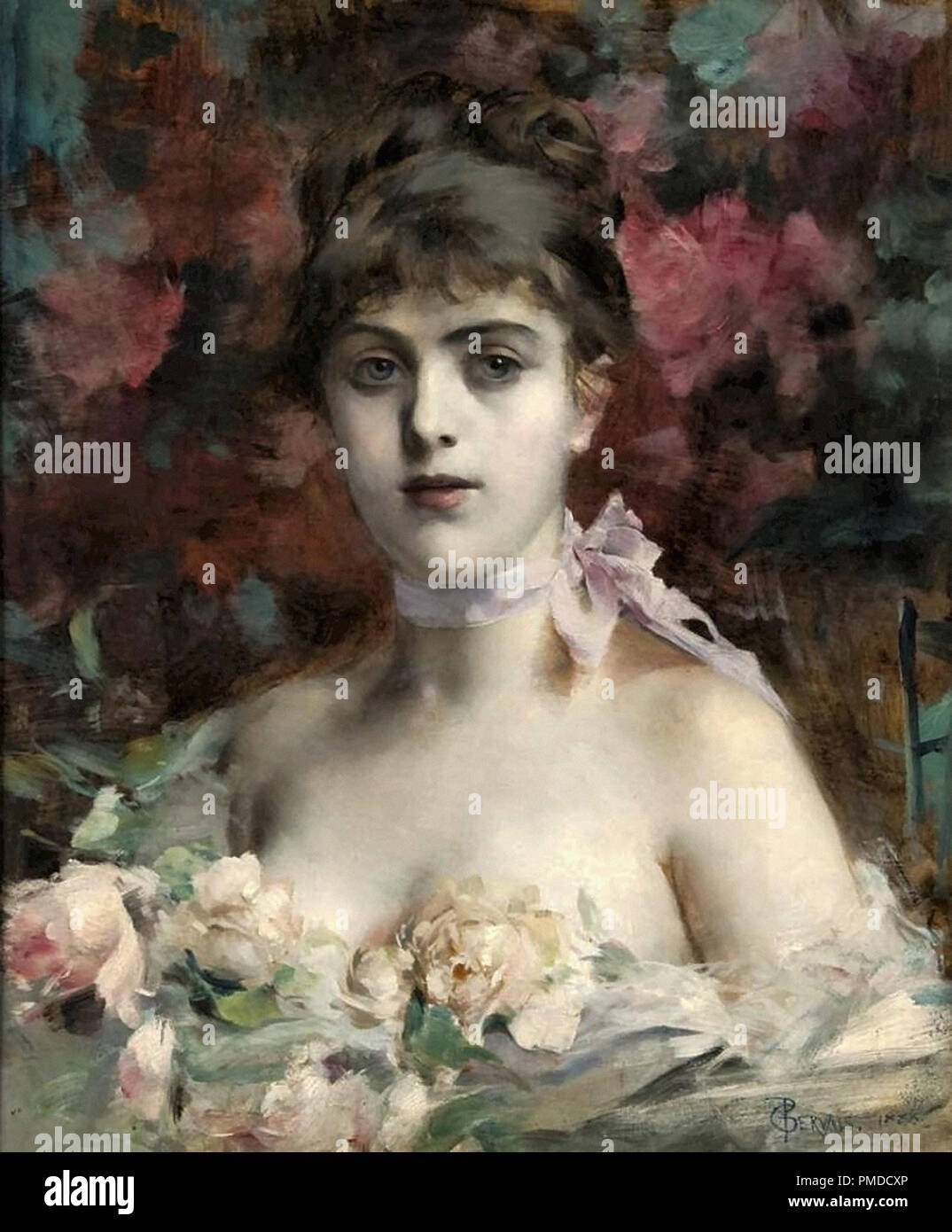Jean Paul Gervais - Portrait d'une beauté saisissante Banque D'Images