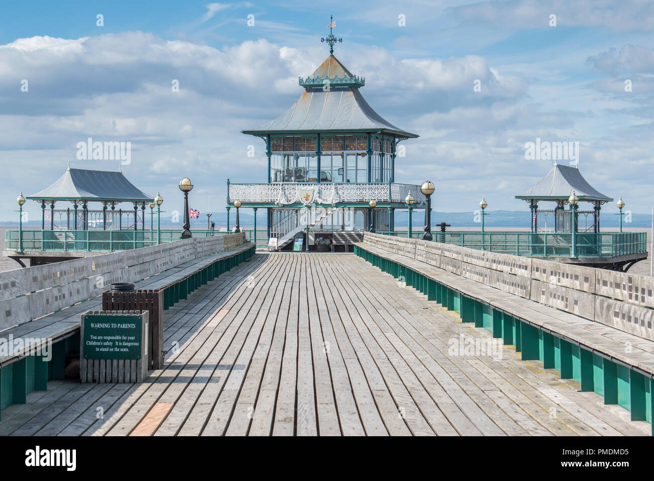 Clevedon Pier, Clevedon, Somerset, Angleterre Banque D'Images