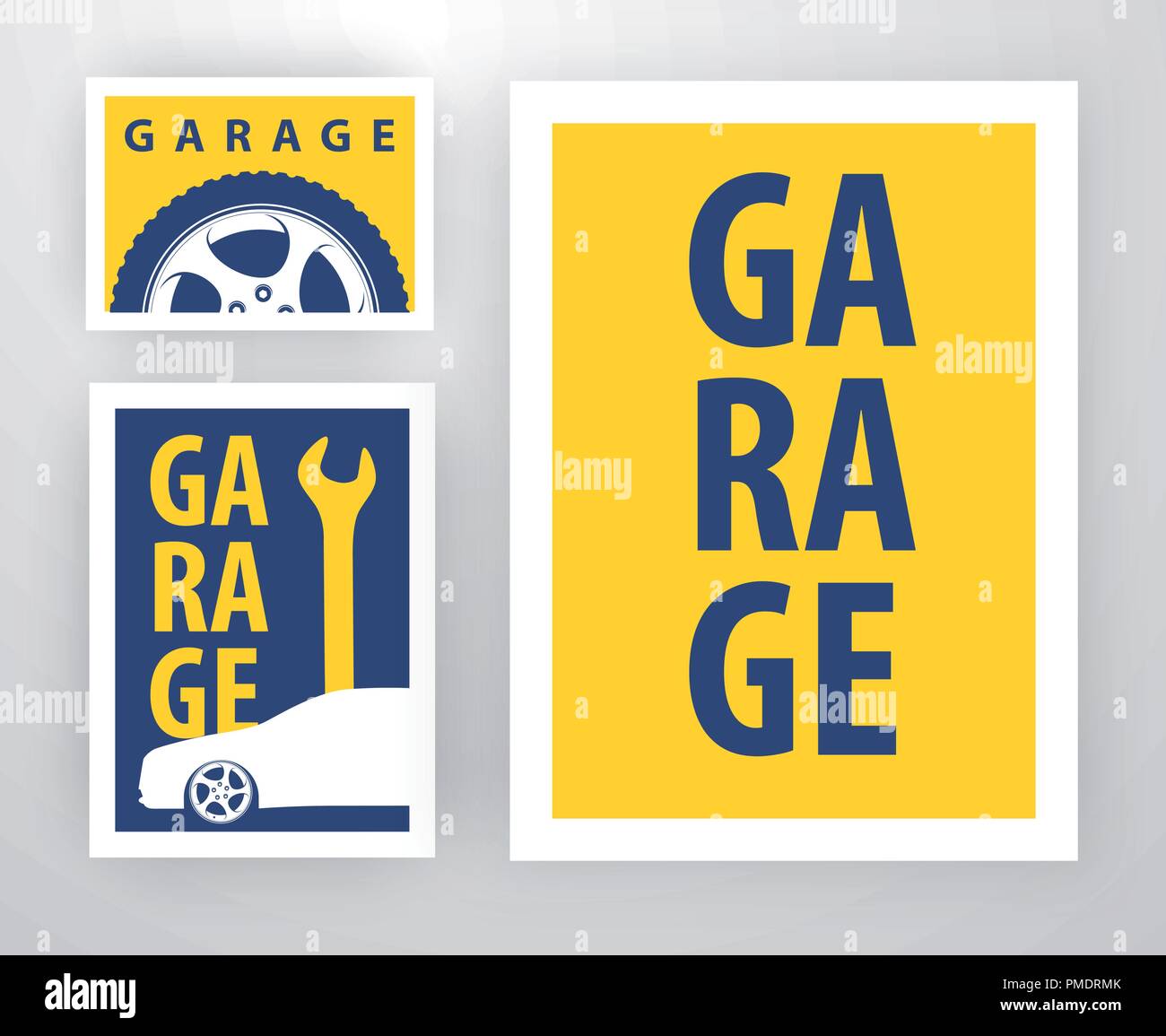 Pour la décoration design de Garage Illustration de Vecteur