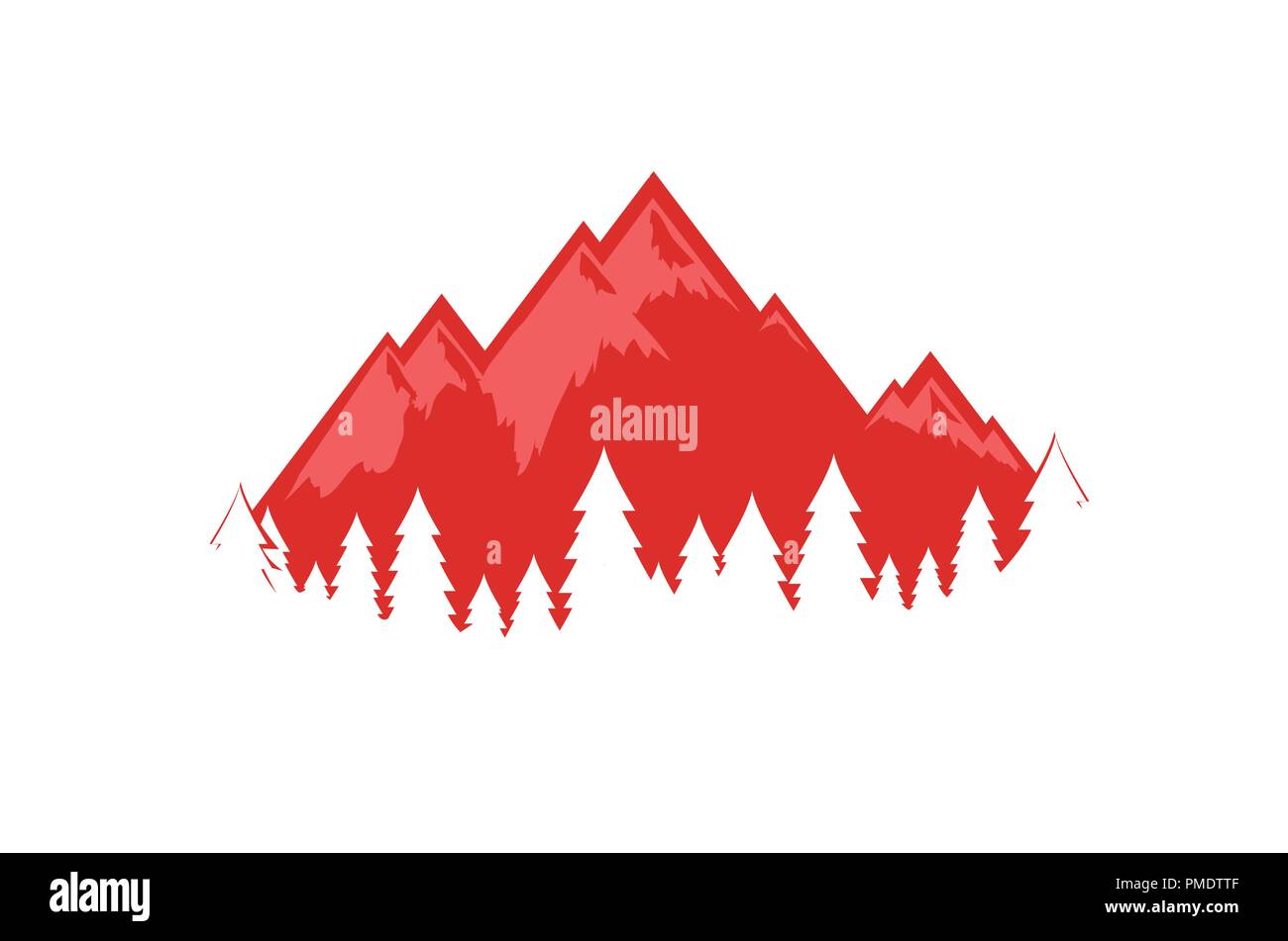 Alpes Suisses vector illustration, EPS 10 Illustration de Vecteur