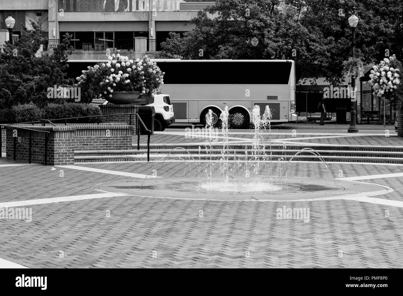 La Ville de Lancaster, Pennsylvanie fontaine Banque D'Images