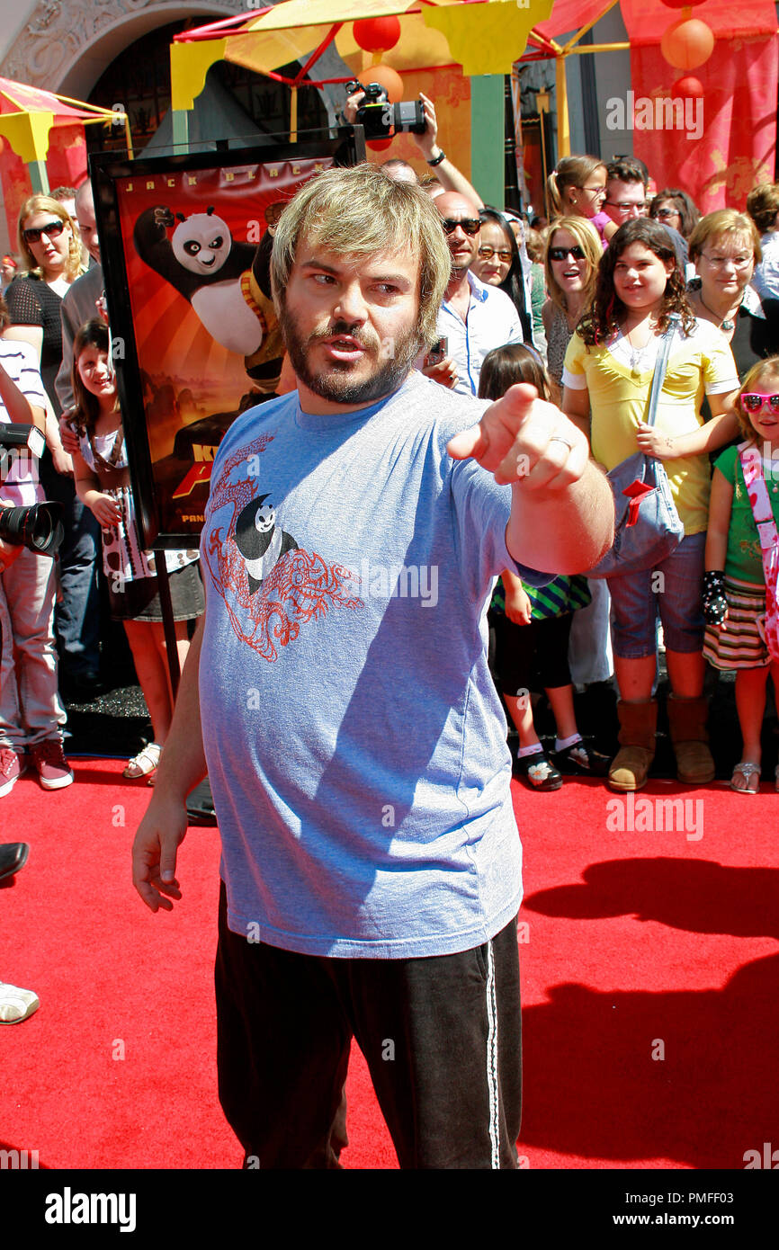 'Kung Fu Panda' Premiere Jack Black 6-1-2008 / Grauman's Chinese Theatre / Hollywood, CA / DreamWorks / Photo par Joseph Martinez référence #  23527 Fichier 0028PLX pour un usage éditorial uniquement - Tous droits réservés Banque D'Images