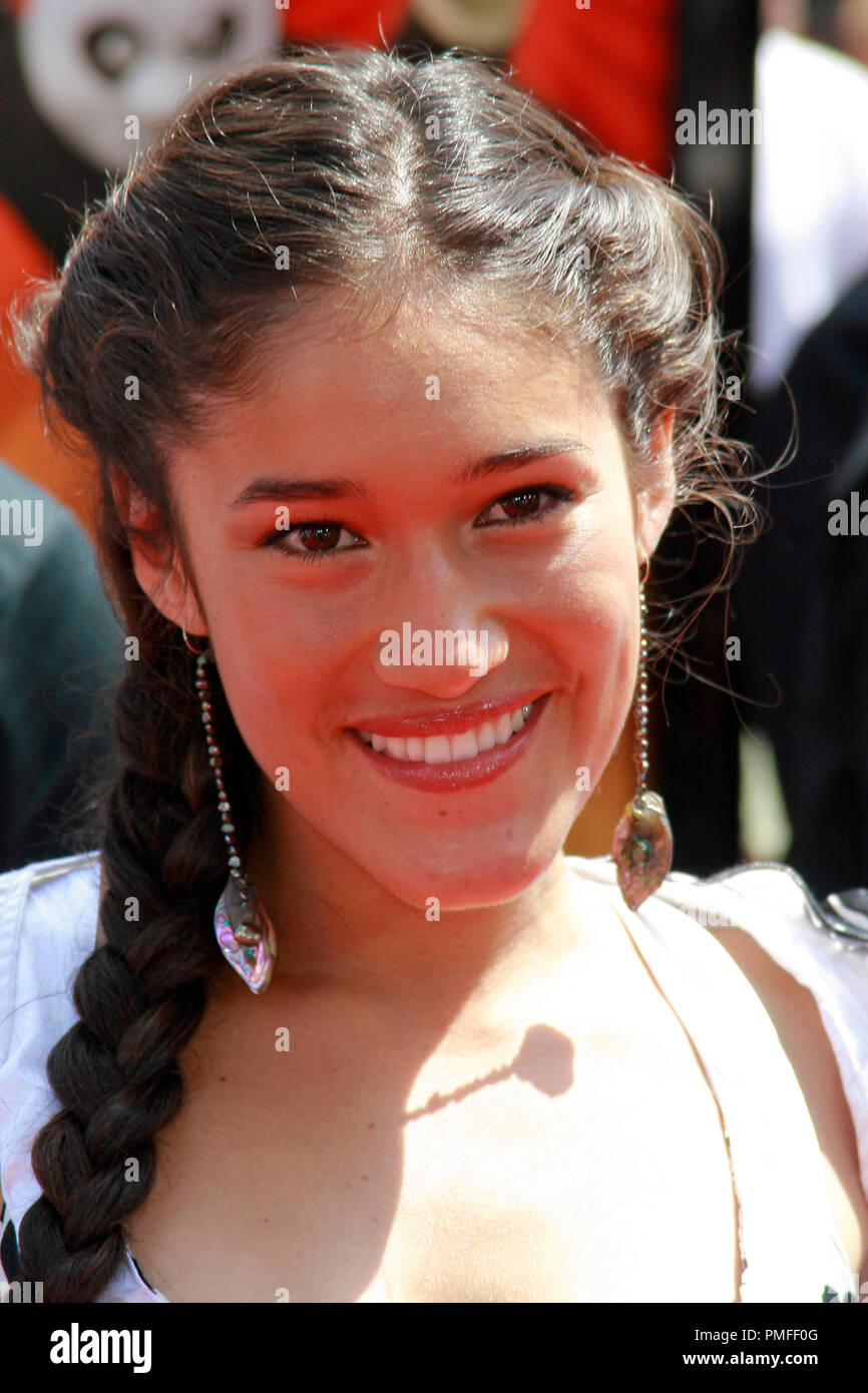 'Kung Fu Panda' Premiere Q'orianka Kilcher 6-1-2008 / Grauman's Chinese Theatre / Hollywood, CA / DreamWorks / Photo par Joseph Martinez référence #  23527 Fichier 0040PLX pour un usage éditorial uniquement - Tous droits réservés Banque D'Images