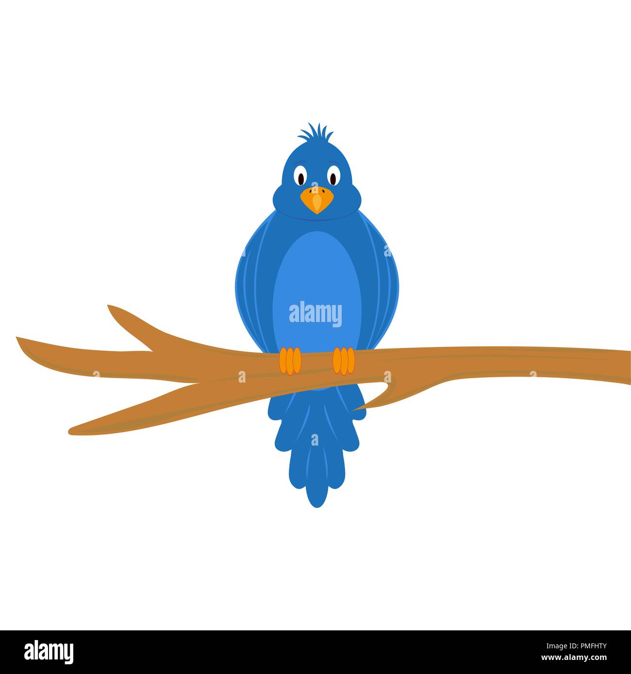 Cartoon funny bird Illustration de Vecteur