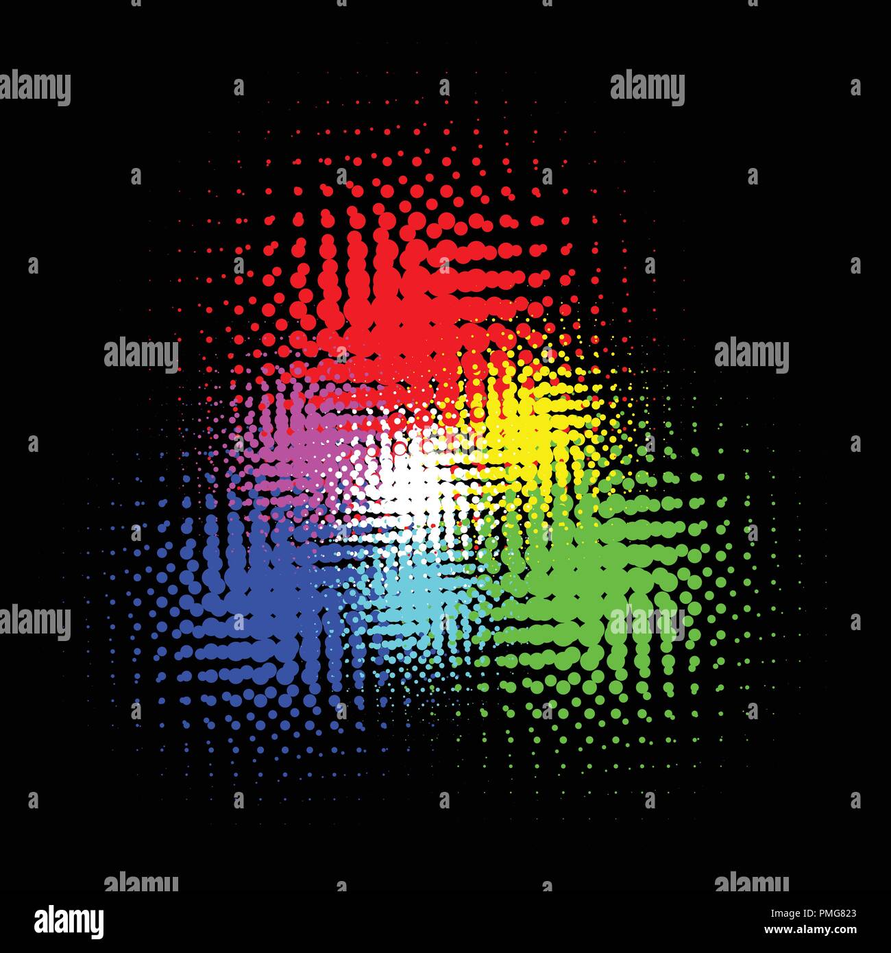 Demi-teintes RVB et CMJN couleur illustration vectorielle Illustration de Vecteur