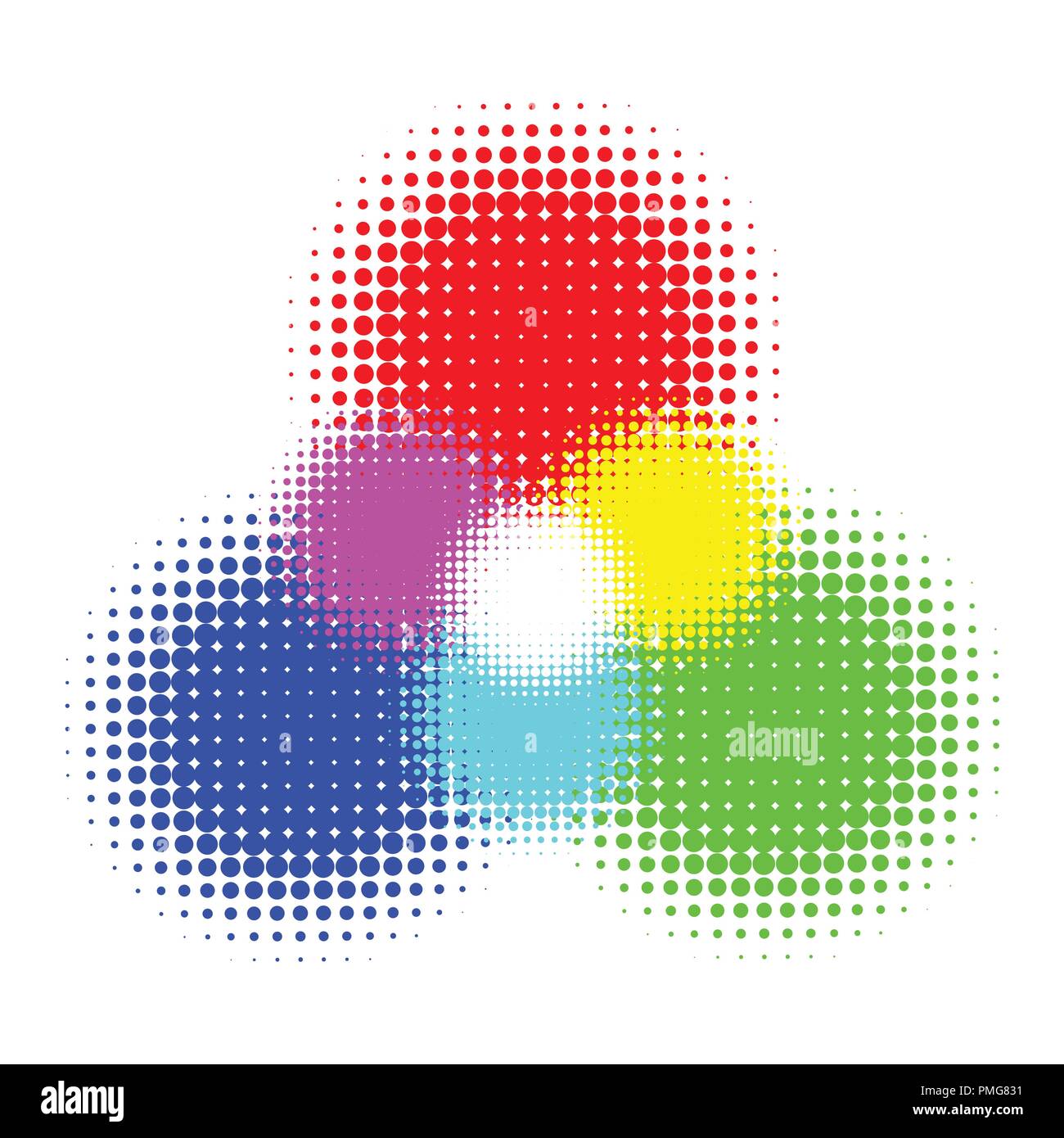 Demi-teintes RVB et CMJN couleur illustration vectorielle Illustration de Vecteur