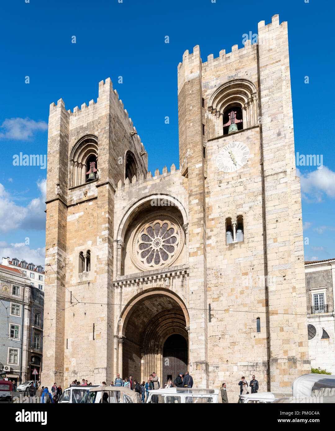 La Cathédrale de Lisbonne (sé de Lisboa), Lisbonne, Portugal Banque D'Images