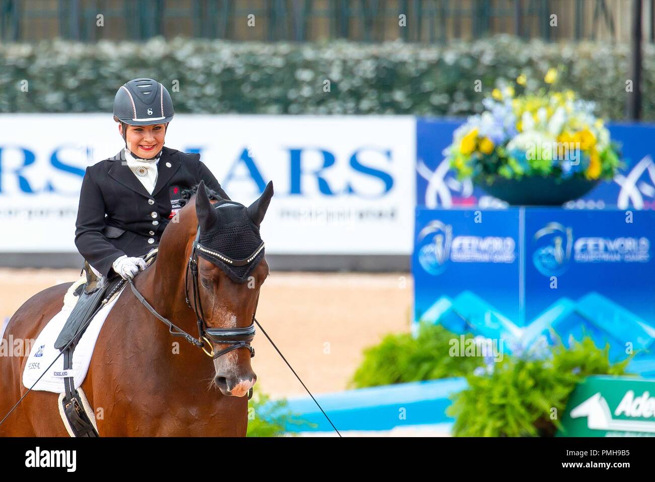 Tryon, North Carolina, USA . 18 Sep, 2018. Gagnant. Médaille d'or. Stinna Tange Kaastrup équitation Horsebo Smarties. DEN. Para Dressage. FEI World Grade II championnat individuel. Jour 7. Les Jeux équestres mondiaux. WEG 2018 Tryon. La Caroline du Nord. USA. 18/09/2018. Credit : Sport en images/Alamy Live News Banque D'Images