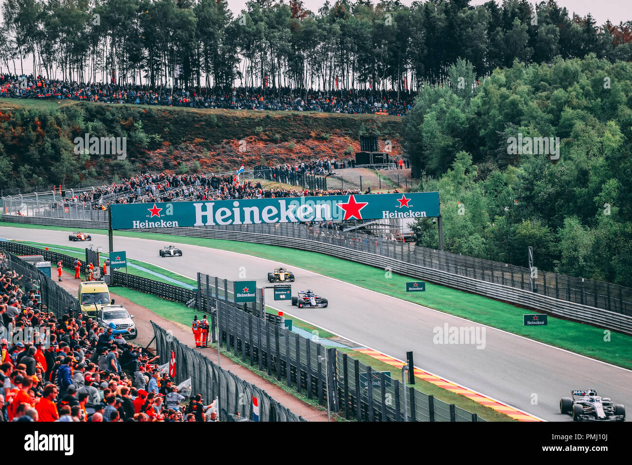 Grand Prix de Belgique 2018 Photos d'Action Banque D'Images