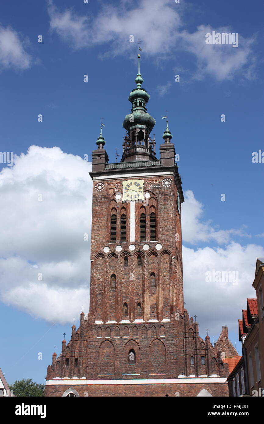 Église St Catherines à Gdansk, Pologne Banque D'Images