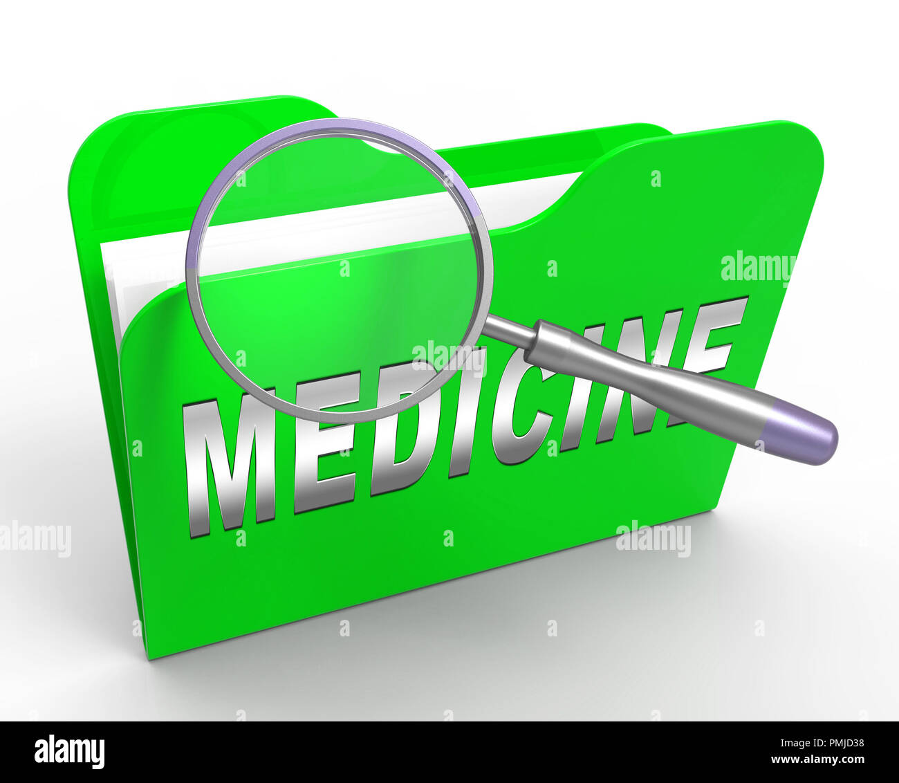 La base de données de santé médicale des Big Data de rendu 3D montre les Bigdata dans un datacenter de stockage complexes Banque D'Images