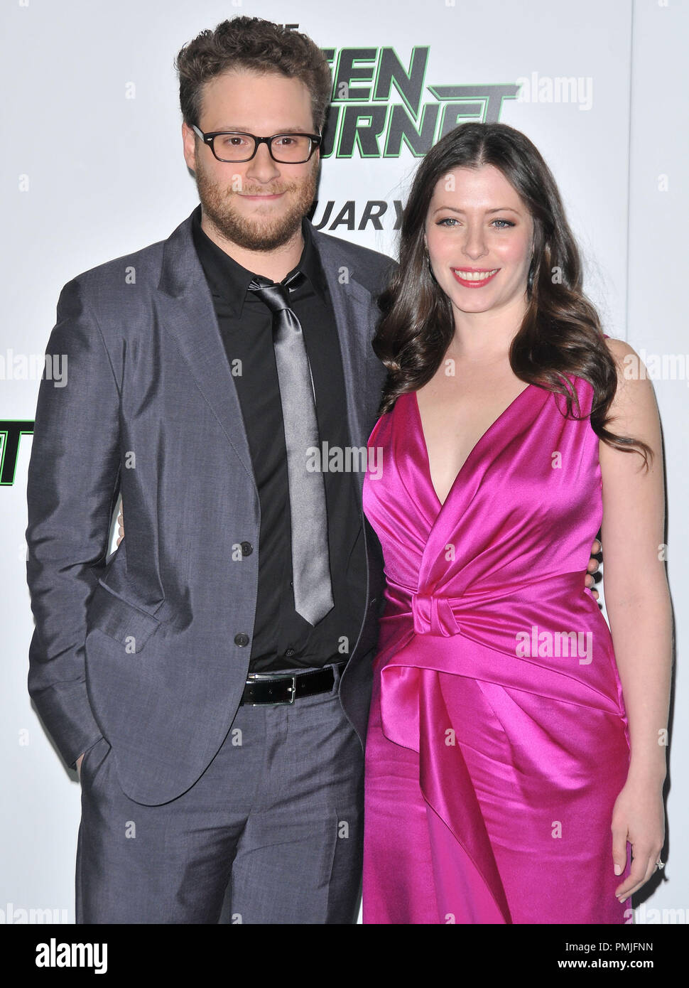 Seth Rogen & fiancé Lauren Miller au Los Angeles Première du frelon vert, tenue au Grauman's Chinese Theatre à Hollywood, CA. L'événement a eu lieu le lundi, 10 janvier 2011. Photo de RPAC Pacifique Photo Presse / PictureLux Banque D'Images