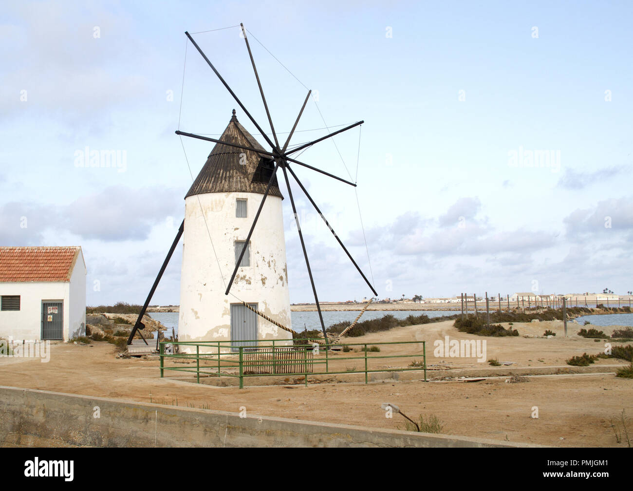 Moulin à San Pedro del Pinatar, Espagne Banque D'Images