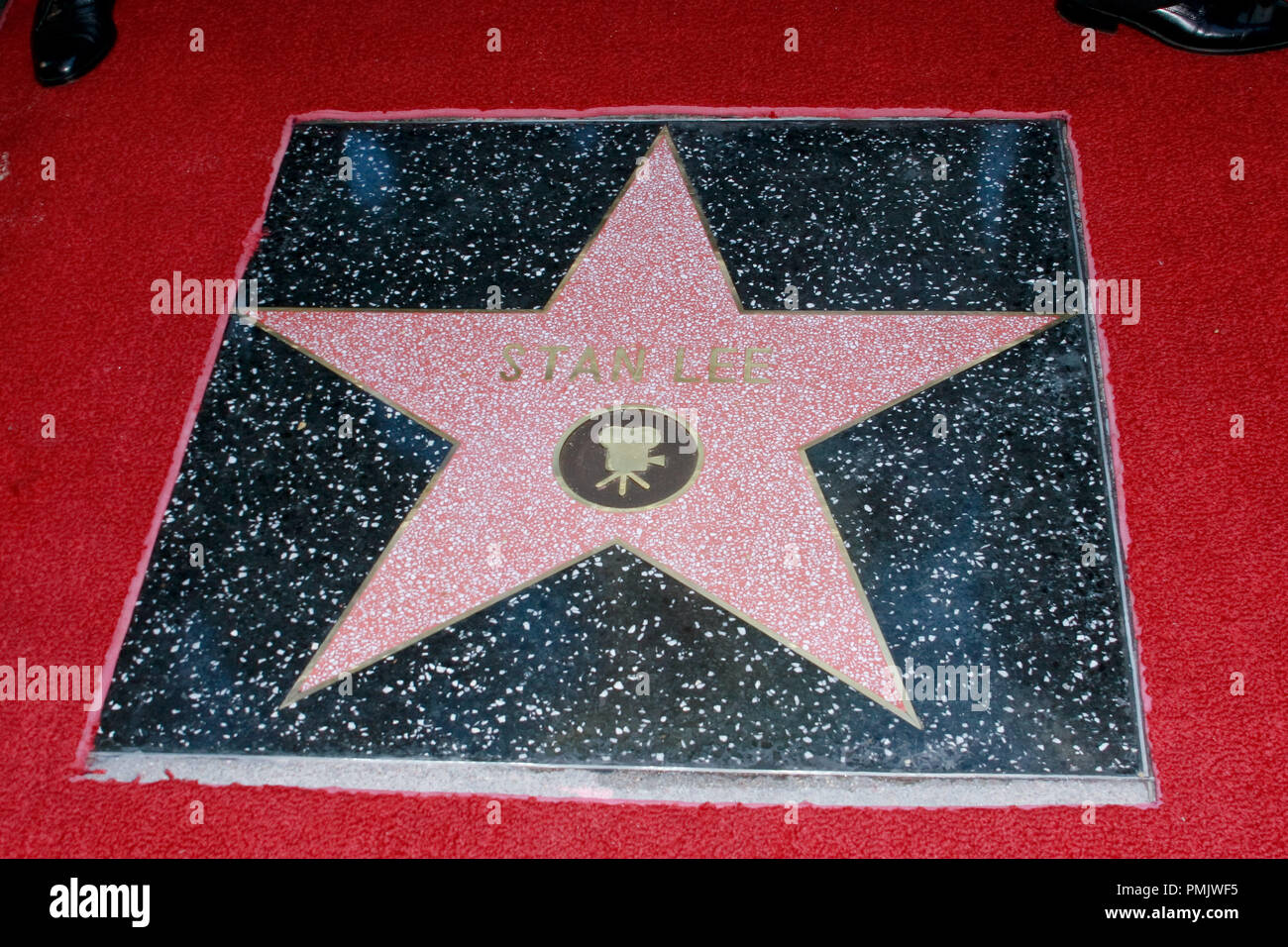 Stan Lee's étoile sur le Hollywood Walk of Fame à Hollywood, CA, le 4 janvier 2011. Photo par Joe Martinez / PictureLux Banque D'Images