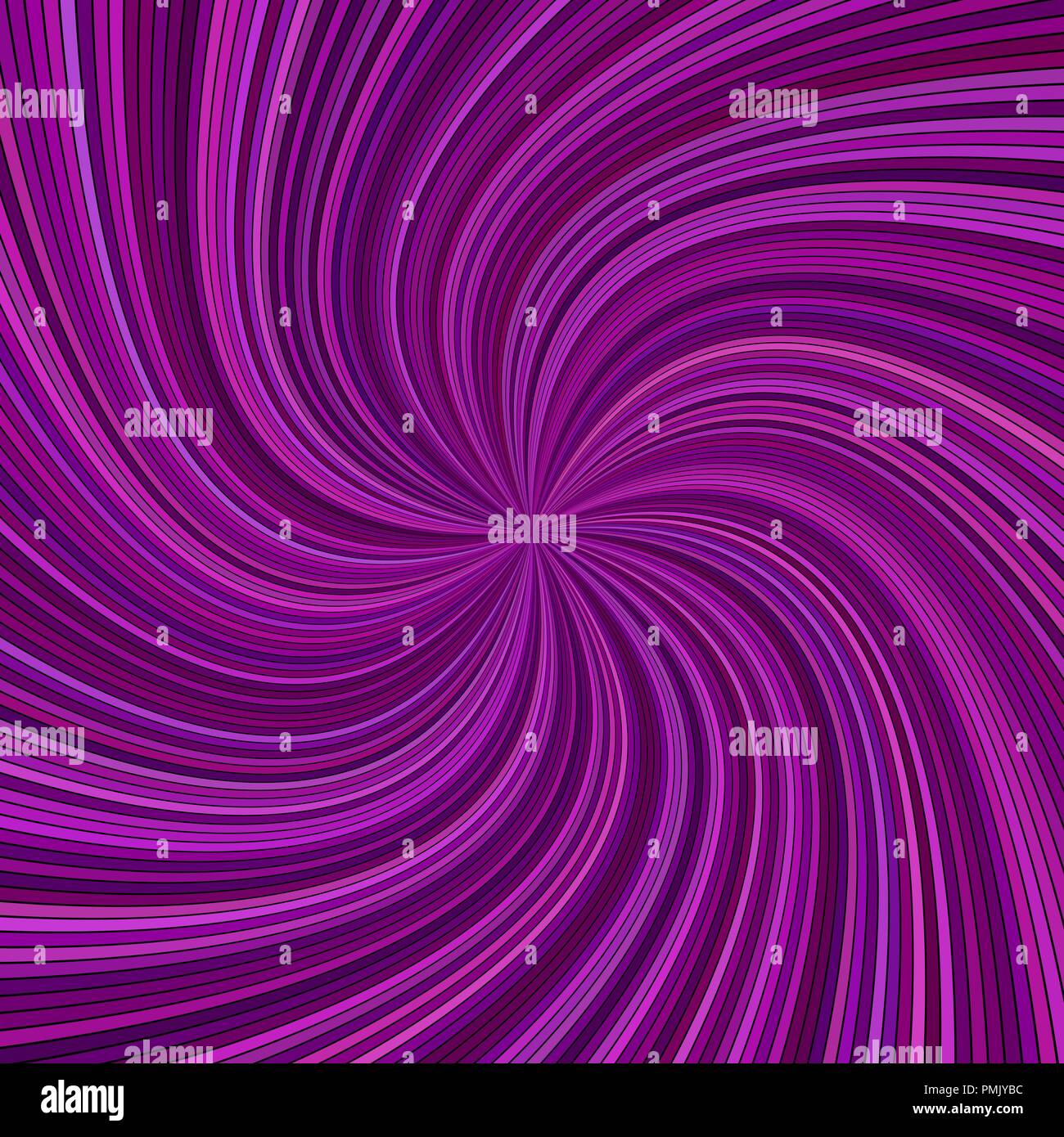 Spirale hypnotique abstract violet ray fond de rayure Illustration de Vecteur