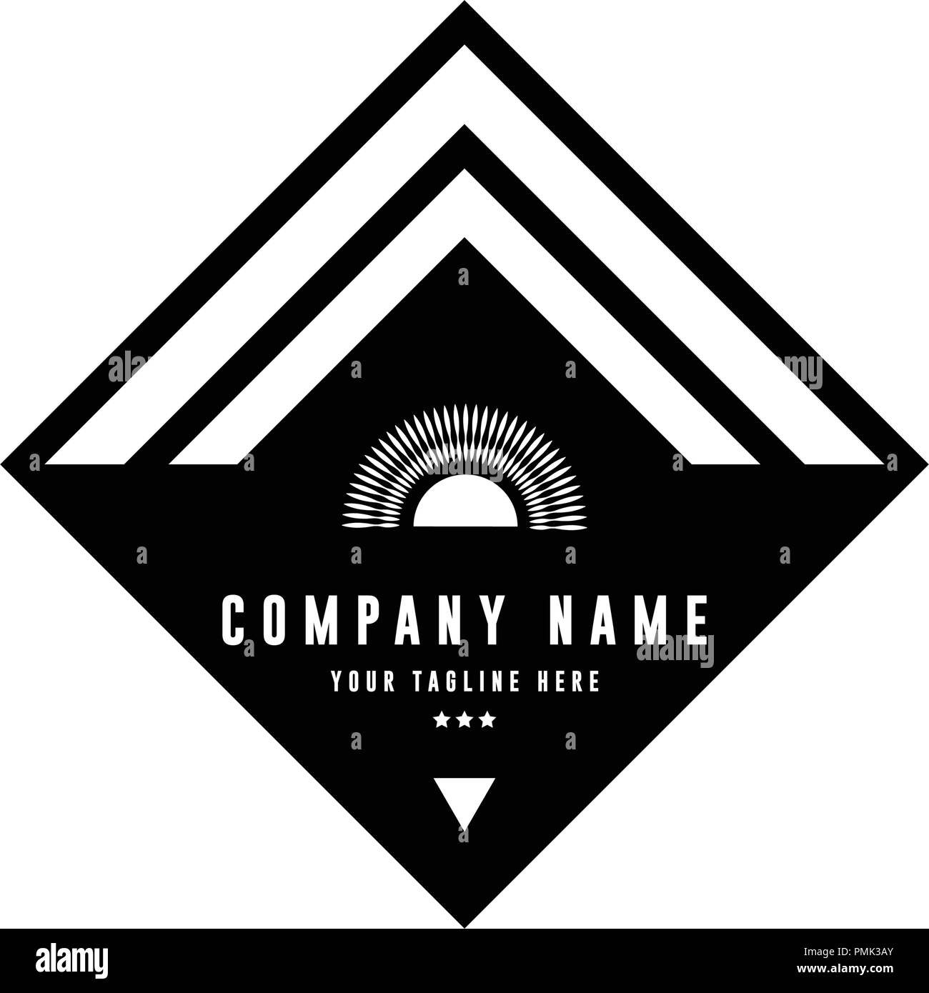 Logo badge - badges et étiquettes logo - logo vintage - Vector Black 9 Illustration de Vecteur