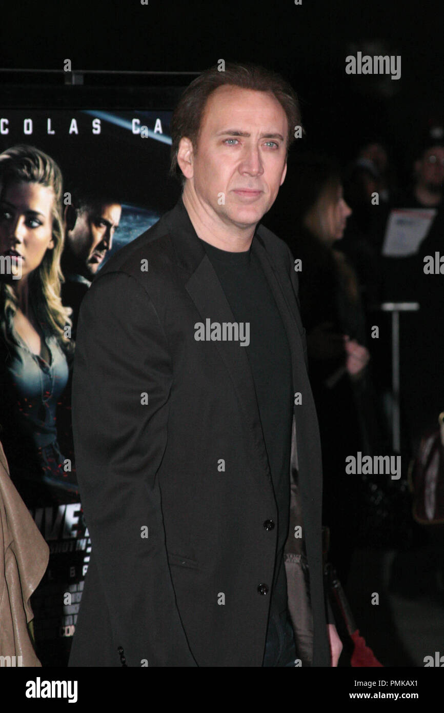 Nicolas Cage au sommet de la création de divertissements 'DRIVE Angry'. Arrivants tenue à l'Arclight Theatre à Hollywood, CA, le 22 février 2011. Photo par : R.Anthony / PictureLux Banque D'Images