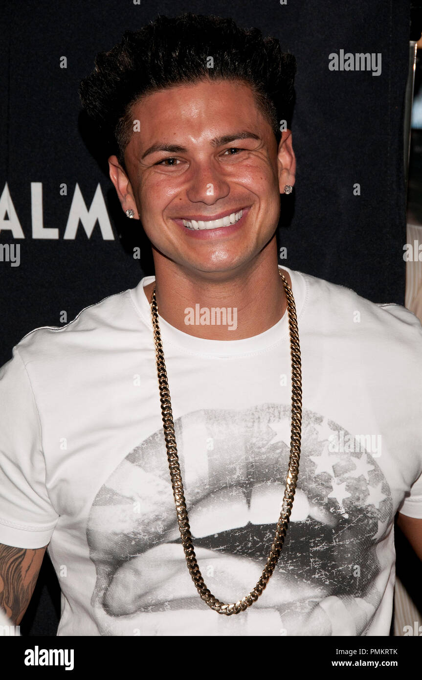 Jersey Shore Castmember Pauly D (Delvecchio) assiste à la légende de basket-ball Shaquille O'Neal Fête de départ à la retraite à l'intérieur de Nighclub Lune Palms Casino Resort à Las Vegas, NV. 25 juin, 2011. © 2011 Lisa Wright / PictureLux Banque D'Images