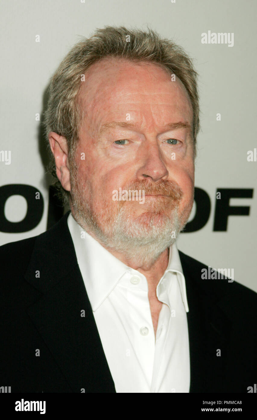 Ridley Scott 10/05/2008 'Body of Lies' Premiere Jazz at Lincoln Center, New York Photo de Megumi Torii HNW/ PictureLux / référence #  31253 Fichier 010HNW pour un usage éditorial uniquement - Tous droits réservés Banque D'Images