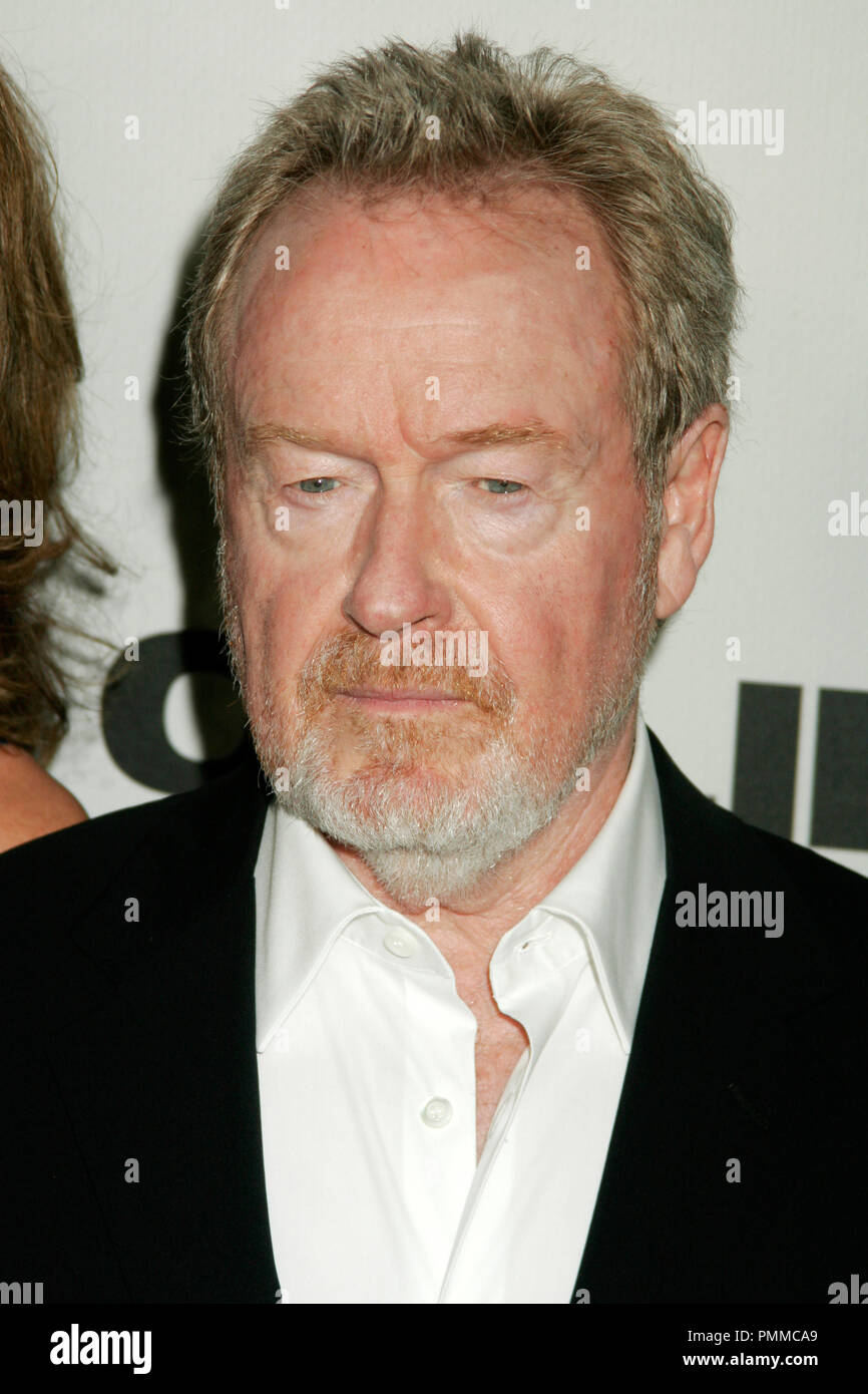 Ridley Scott 10/05/2008 'Body of Lies' Premiere Jazz at Lincoln Center, New York Photo de Megumi Torii HNW/ PictureLux / référence #  31253 Fichier 011HNW pour un usage éditorial uniquement - Tous droits réservés Banque D'Images