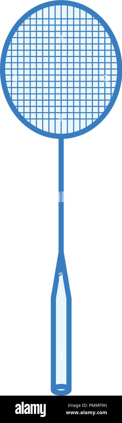 L'Art de l'icône de Badminton bat - sports icon vector Illustration de Vecteur