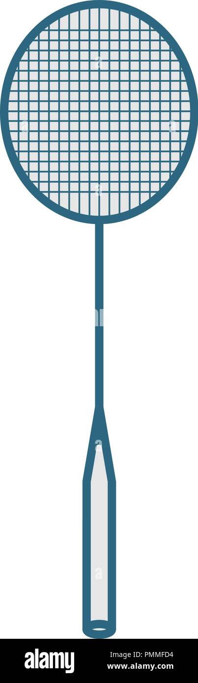 L'Art de l'icône de Badminton bat - sports icon vector Illustration de Vecteur